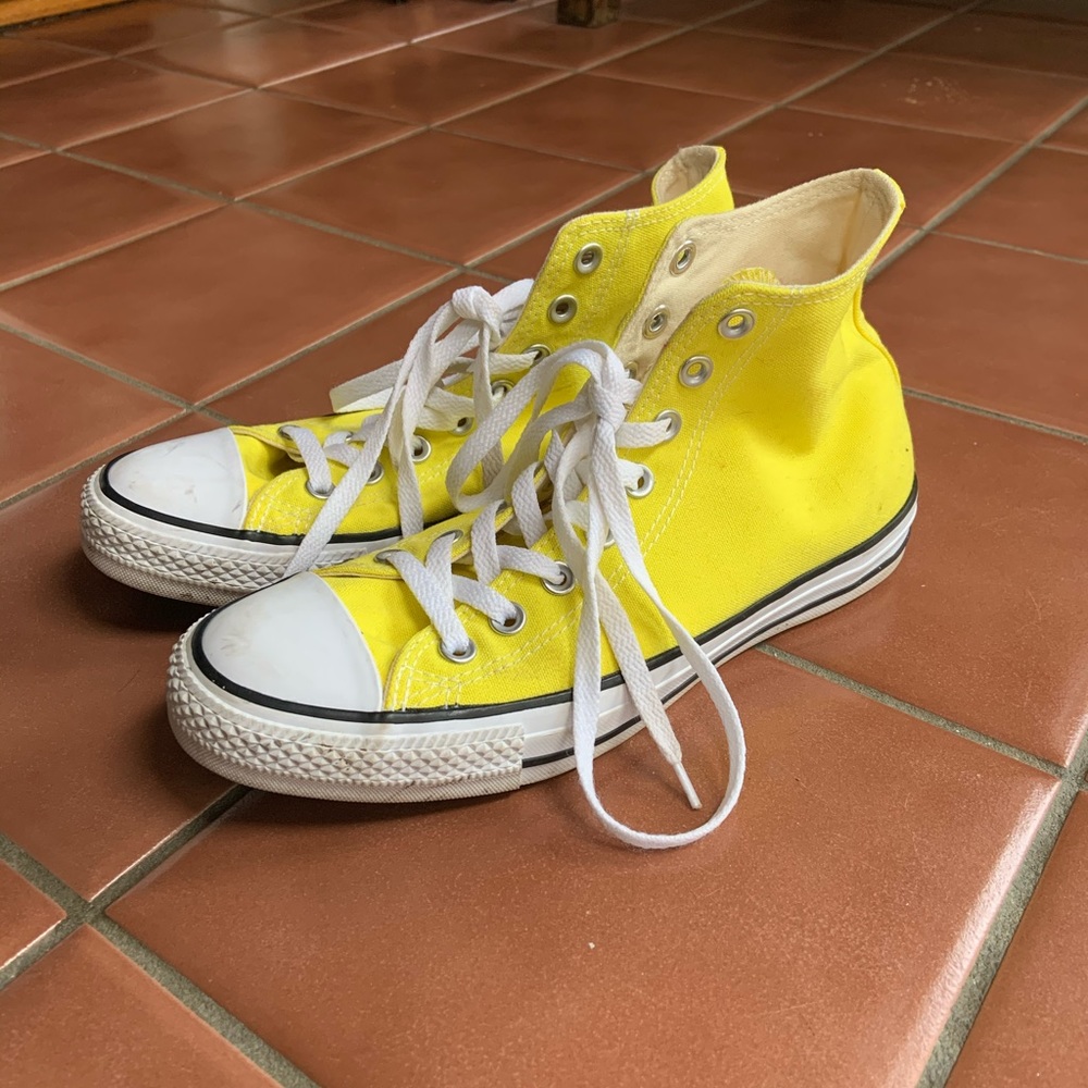 High Top Yellow Converse